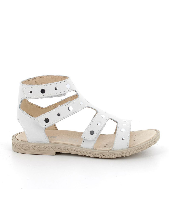 SANDALO PRIMIGI BAMBINA NABUK MORBIDO BIANCO 5888622