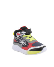 SNEAKERS PRIMIGI AVANT BAMBINO  NAPPA PU   NERO-ROSSO 4969200