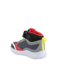 SNEAKERS PRIMIGI AVANT BAMBINO  NAPPA PU   NERO-ROSSO 4969200