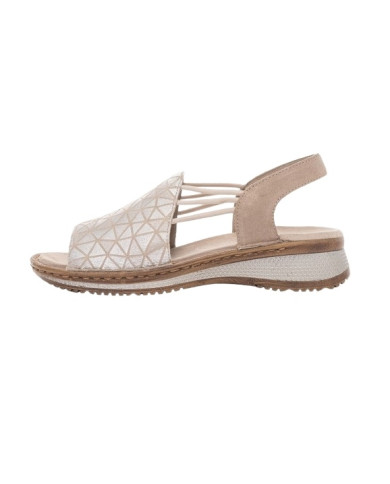 SANDALO ARA SHOES DONNA  NOVELKID,KALBVELOURSAND/SILBER,SANDHAWAII 2.0 12-29005-14
