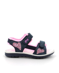 SANDALO PRIMIGI BAMBINA BLU SCURO-ROSA CHIARO 3884311 TG:31-35