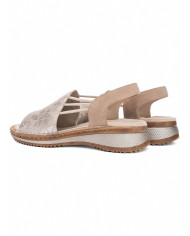 SANDALO ARA SHOES DONNA  NOVELKID,KALBVELOURSAND/SILBER,SANDHAWAII 2.0 12-29005-14