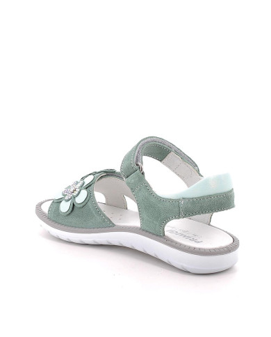 SANDALO PRIMIGI BAMBINA SCAMOSCIATO MENTA TG:31-35 7887811/B
