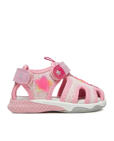 SANDALO PRIMIGI PRIMI PASSI BAMBINA T.LUREX/NAP.PU  BCO-ROSA/ROSA 7953211