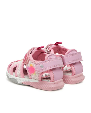 SANDALO PRIMIGI PRIMI PASSI BAMBINA T.LUREX/NAP.PU  BCO-ROSA/ROSA 7953211