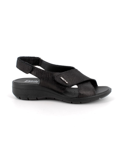 SANDALO CON ZEPPA ENVAL SOFT DONNA  SCAMOS.NINFEA NERO 1280900