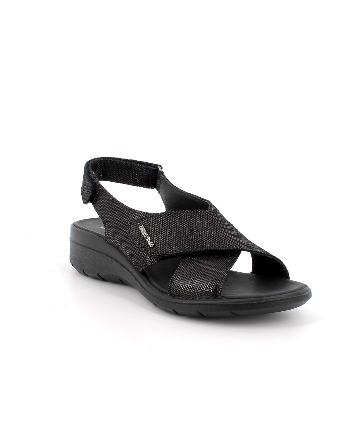 SANDALO CON ZEPPA ENVAL SOFT DONNA  SCAMOS.NINFEA NERO 1280900