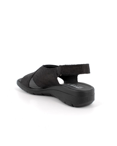 SANDALO CON ZEPPA ENVAL SOFT DONNA  SCAMOS.NINFEA NERO 1280900