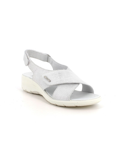 SANDALO CON ZEPPA ENVAL SOFT DONNA ARGENTO SCAMOS.NINFEA 1280911 