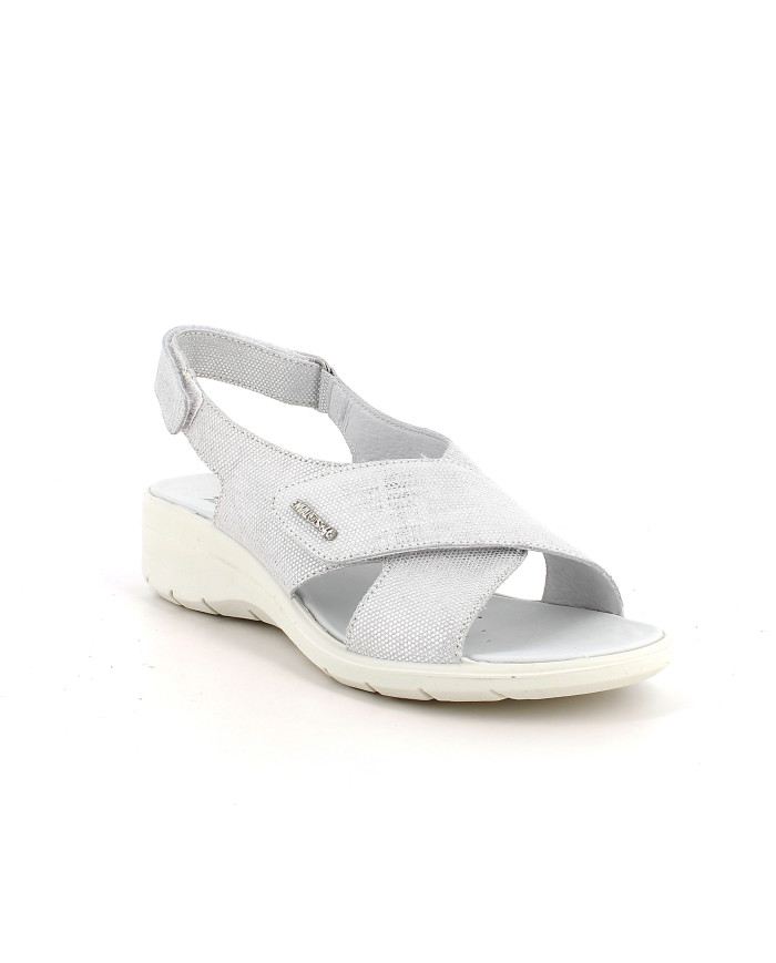 SANDALO CON ZEPPA ENVAL SOFT DONNA ARGENTO SCAMOS.NINFEA 1280911 