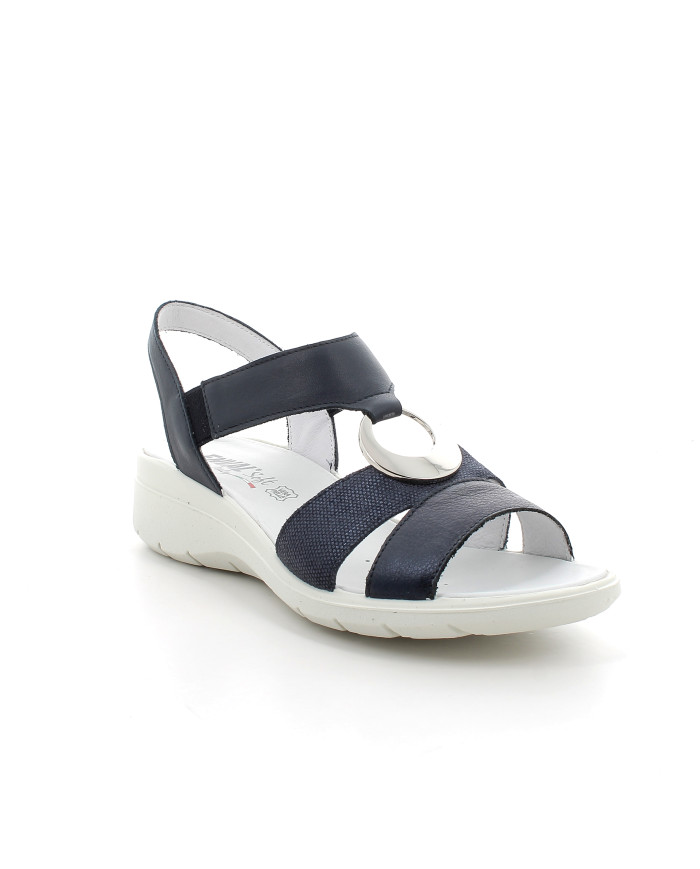 SANDALO CON ZEPPA ENVAL SOFT DONNA NAPPA SO/SC.NIN BLUE 1281011