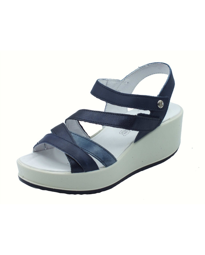 SANDALO CON ZEPPA ENVAL SOFT FONNA  VIT.ANTIK/FIORE BLU