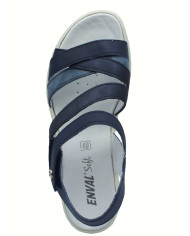 SANDALO CON ZEPPA ENVAL SOFT FONNA  VIT.ANTIK/FIORE BLU
