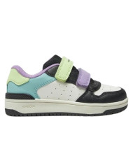 SNEAKERS GEOX BAMBINA J WASHIBA B - VIT.SINT. BLACK/MULTICOLOR 28-35 J45HXB 000BC C9240/B