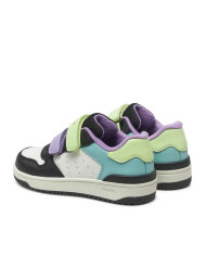 SNEAKERS GEOX BAMBINA J WASHIBA B - VIT.SINT. BLACK/MULTICOLOR 28-35 J45HXB 000BC C9240/B