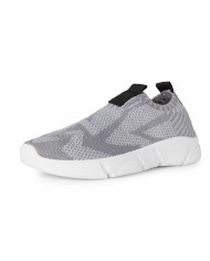 SNEAKERS GEOX BAMBINO J ARIL B. A - TESS. A MAGLIA   GREY/BLACK J25DMA 0006K C0043