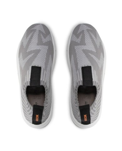 SNEAKERS GEOX BAMBINO J ARIL B. A - TESS. A MAGLIA   GREY/BLACK J25DMA 0006K C0043