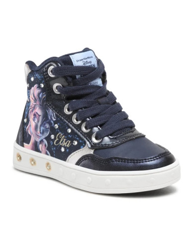SNEAKERS ALTA GEOX BAMBINA SKYLIN  TEX PRL GBK NAVY PLATINUM FROZEN J268WE 0ANAJ C4256