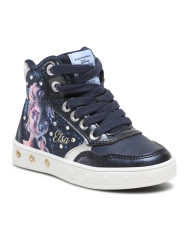 SNEAKERS ALTA GEOX BAMBINA SKYLIN  TEX PRL GBK NAVY PLATINUM FROZEN J268WE 0ANAJ C4256