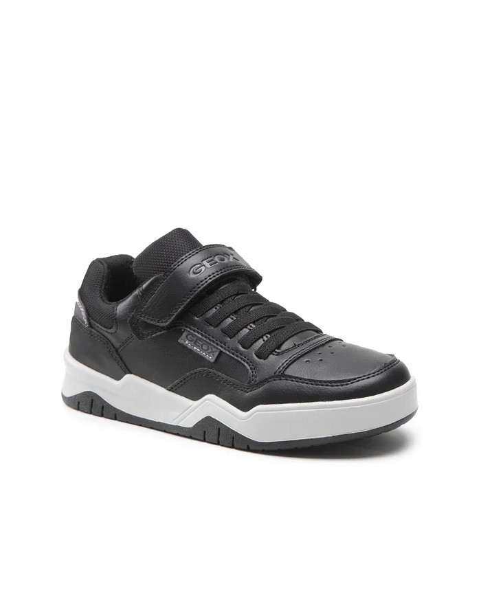 SNEAKERS BIMBO GEOX J PERTH B. B-TUMB.GBK+NYOLN BLACK GREY J167RB 0FEFU C005