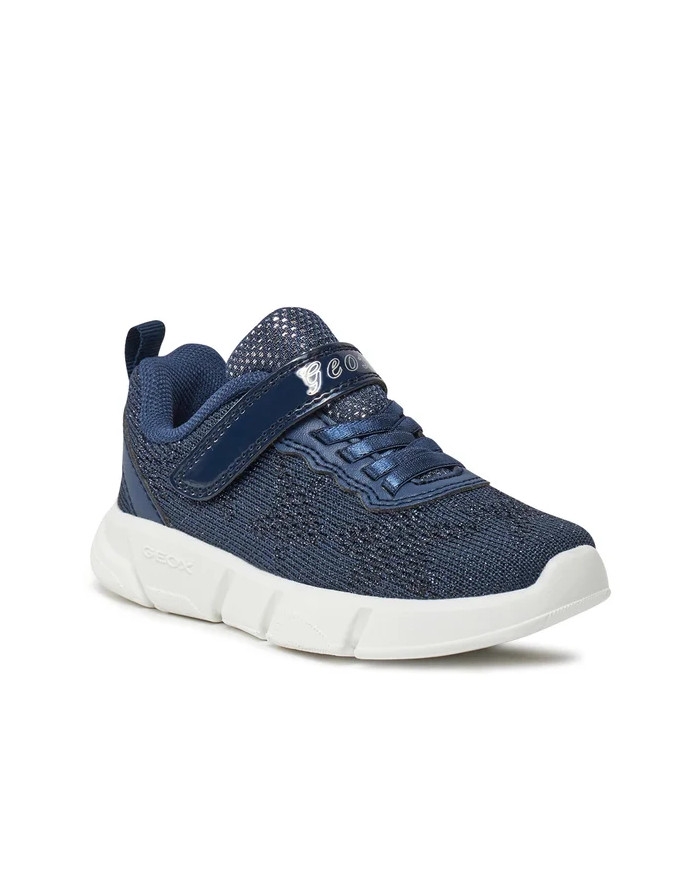 SNEAKERS GEOX BAMBINAJ ARIL G. D - SHI.KNIT.TEX+SIN LT NAVY TG.36-39 J25DLD 07QBC C4343/C 