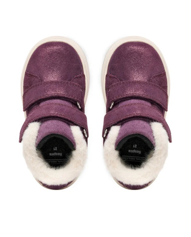 POLACCHINE GEOX PRIMI PASSI BAMBINA B NASHIK WPF A - SCAM.BRILL.   VIOLET B465XA 00077 C8015/B