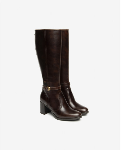 STIVALI NEROGIARDINI DONNA MANOLETE T.DI MORO TR CAPUA TACCO 7CM I514651D/300