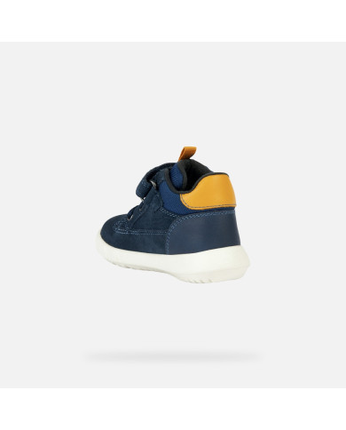 POLACCHINA GEOX PIRMI PASSI  B HYROO A - SCAM.+GBK CER.NAVY/OCHRE TG:20-23 B365DA 022ME CF42Q/A 