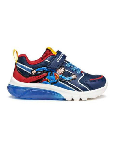 SNEAKERS GEOX BAMBINO J CIBERDRON SUPERMAN BLUE/RED J56LBD 05411 C0200/B