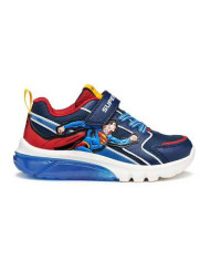 SNEAKERS GEOX BAMBINO J CIBERDRON SUPERMAN BLUE/RED J56LBD 05411 C0200/B