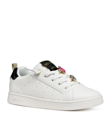 SNEAKERS GEOX BAMBINA  J ECLYPER A - VIT.SINT.   WHITE J56LRA 000BC C1000/A