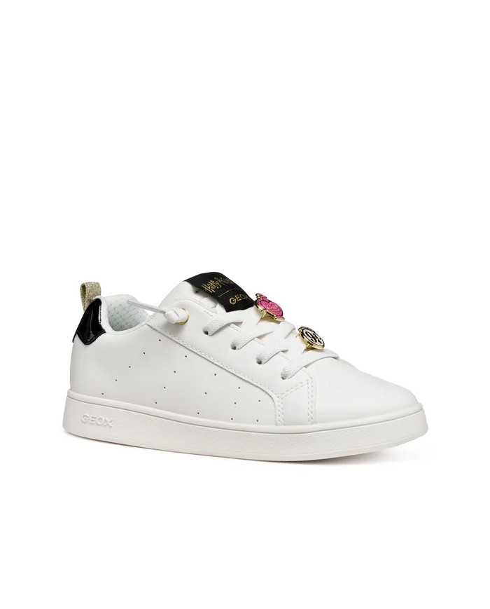 SNEAKERS GEOX BAMBINA  J ECLYPER A - VIT.SINT.   WHITE J56LRA 000BC C1000/A