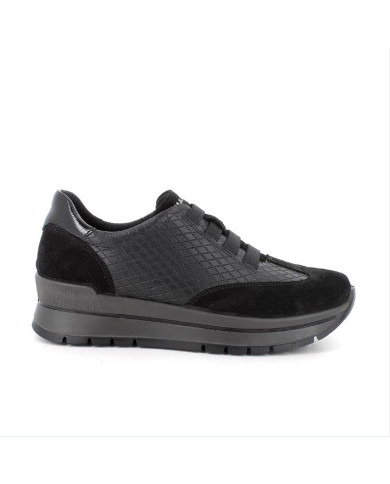 SNEAKERS IGI&CO DONNA  SCAM/FIO.BO.KOA NERO SLIP-ON  6674000