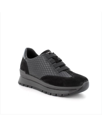 SNEAKERS IGI&CO DONNA  SCAM/FIO.BO.KOA NERO SLIP-ON  6674000