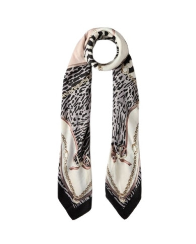 FOULARD  LIU JO DONNA RIBBON ANIMALIER 120X120 BLACK 2F5083 T0300 22222