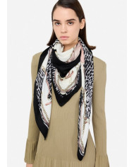 FOULARD  LIU JO DONNA RIBBON ANIMALIER 120X120 BLACK 2F5083 T0300 22222
