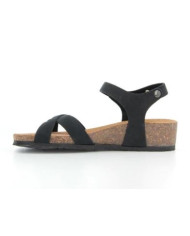 SANDALO BIONATURA DONNA 12 FREGENE IMB. NABUK NERO 12FREGE-I-NABNER