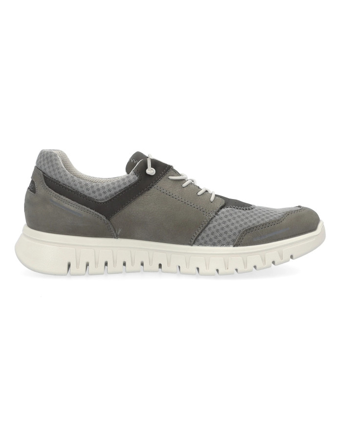 SNEAKERS IGI&CO UOMO NABUK GUM/TELA  GRIGIO/GRIGIO 5623411