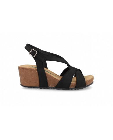 SANDALI BIONATURA DONNA 37 MARATEA IMB. NABUK NERO 37MARAT-I-NANER