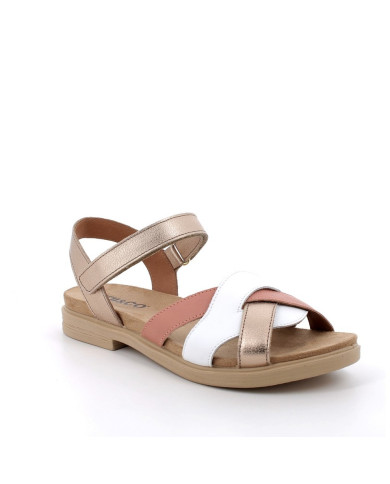 SANDALO IGI&CO DONNA FIO.BOT.OM/CAPR CHAMPAGNE/BIANCO 7667933