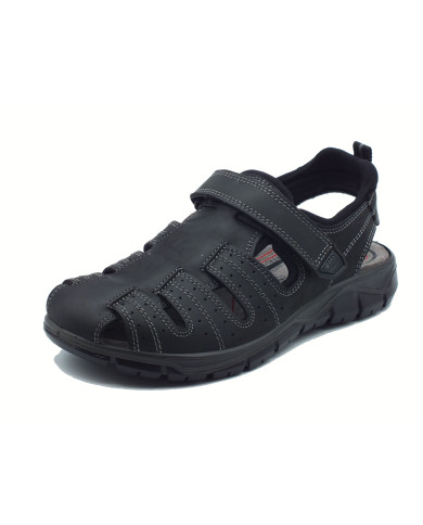 SANDALO IGI&CO UOMO NABUK INGR.SCHI NERO 7645100