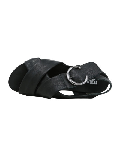 SANDALO IGI&CO SI.NAP.BOTT/FIO NERO 7677300