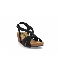 SANDALI BIONATURA DONNA 37 MARATEA IMB. NABUK NERO 37MARAT-I-NANER