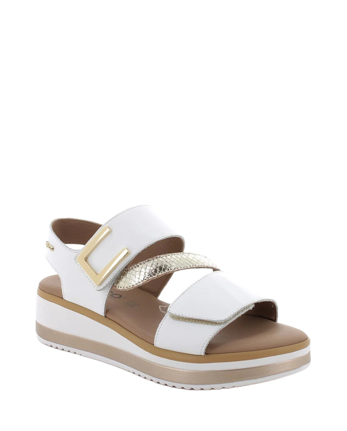 SANDALO CON ZEPPA IGI&CO NAPPA SOFT BIANCO 7687622