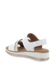 SANDALO CON ZEPPA IGI&CO NAPPA SOFT BIANCO 7687622