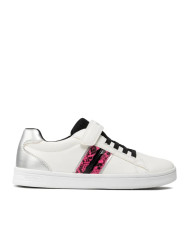SNEAKERS GEOX BAMBINA J DJROCK G. B SYNT.LEA WHITE/FLUOFUCHSIA J254MB 000BC C1441