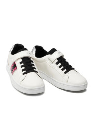 SNEAKERS GEOX BAMBINA J DJROCK G. B SYNT.LEA WHITE/FLUOFUCHSIA J254MB 000BC C1441