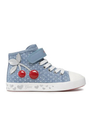 SNEAKERS GEOX BAMBINA J CIAK G. A-PRINT.JEANS+TEXT LT AVIO J9204A 0SB11 C4348