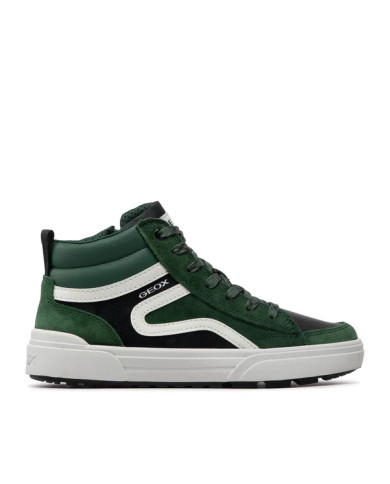 SNEAKERS ALTA GEOX BAMBINO J WEEMBLE B. B-SUEDE+SYN.LEA  GREEN/BLACK J26HAB 022BC C0214