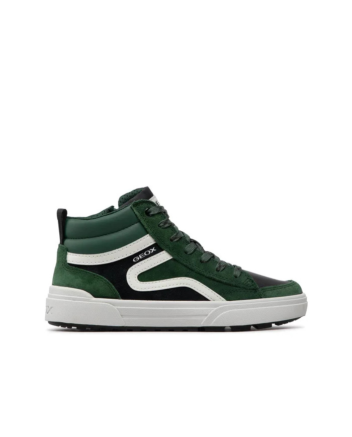 SNEAKERS ALTA GEOX BAMBINO J WEEMBLE B. B-SUEDE+SYN.LEA  GREEN/BLACK J26HAB 022BC C0214